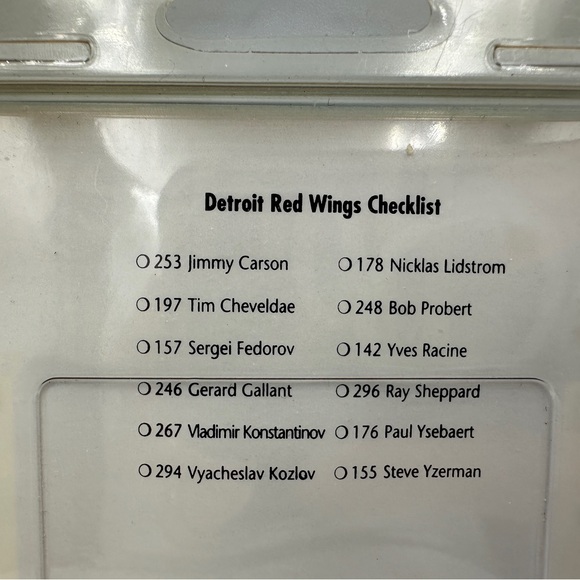 1992-93 UPPER DECK DETROIT RED WINGS TEAM SET, - NHL Hockey Cards NIP - Picture 7 of 7